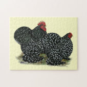 Cochin Mottles Chickens Puzzle (Horizontal)