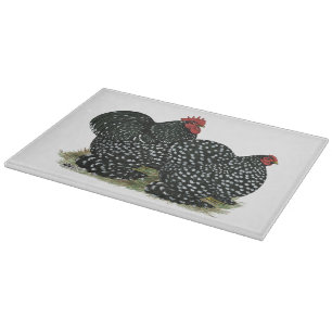 Cochin Mottles Chickens Schneidebrett