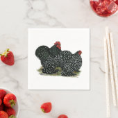 Cochin Mottles Chickens Serviette (Beispiel)