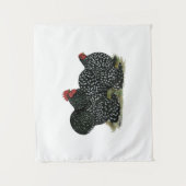 Cochin Mottles Chickens Wandteppich (Vorderseite)