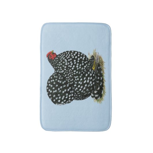 Cochin Mottling Hen Badematte (Vorderseite Vertikal)