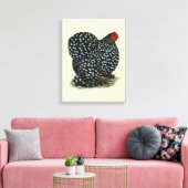 Cochin Mottling Hen Leinwanddruck (Insitu (Wohnzimmer))