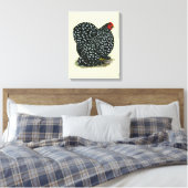 Cochin Mottling Hen Leinwanddruck (Insitu (Schlafzimmer))