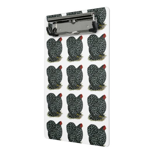 Cochin Mottling Hen Mini Klemmbrett (Gewinkelt2)