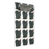 Cochin Mottling Hen Mini Klemmbrett (Schrägansicht)