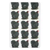 Cochin Mottling Hen Mini Klemmbrett (Rückseite)