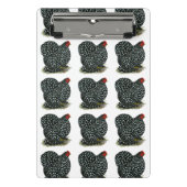 Cochin Mottling Hen Mini Klemmbrett (Vorderseite)