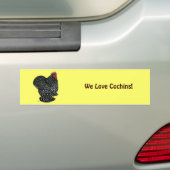 Cochin:  Schwarze Sprenkelung Autoaufkleber (Auf Auto)
