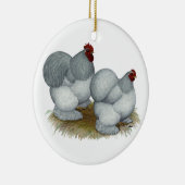 Cochin: Selbstblau Keramik Ornament (Rechts)