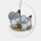 Cochin: Selbstblau Keramik Ornament (Links)
