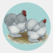 Cochin: Self Blue Runder Aufkleber (Vorderseite)