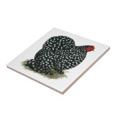 Cochin sprenkelte Henne Fliese (Seite)