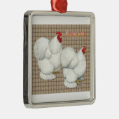 Cochin: Weiße Bantams Ornament Aus Metall (Rechts)