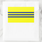 Cochinchina-Flagge Rechteckiger Aufkleber (Tasche)