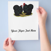 Cochins Black Bantam Pair Flyer (Hand)