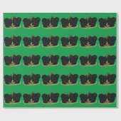 Cochins Black Bantam Pair Geschenkpapier (Flach)