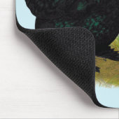 Cochins Black Bantam Pair Mousepad (Ecke)