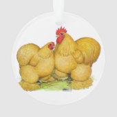 Cochins Buff Pair Ornament (Rückseite)