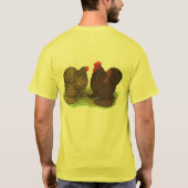 Cochins: goldlackiert T-Shirt (Rückseite)