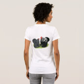 Cochins: silbergepresst T-Shirt (Schwarz voll)