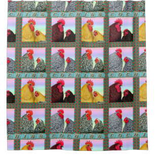 Cochins Vier Farben Duschvorhang