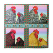 Cochins vier Farben Fliese (Vorderseite)