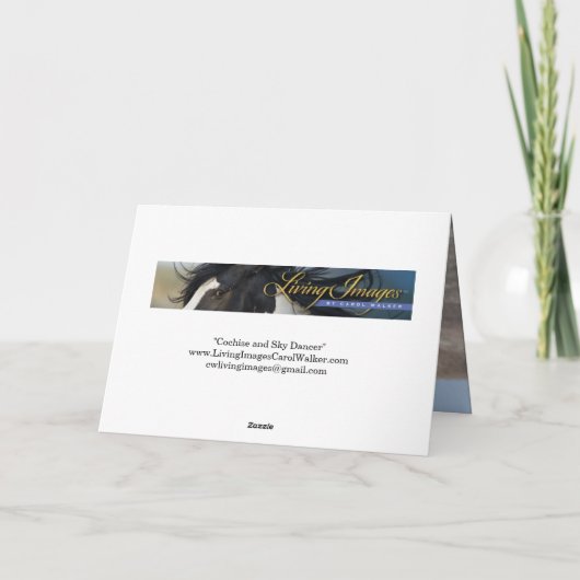 Cochise and Sky Dancer Greeting Card Einladung (Rückseite)