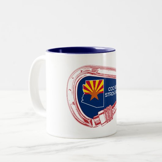Cochise Stronghold Arizona Zweifarbige Tasse (Vorderseite Links)