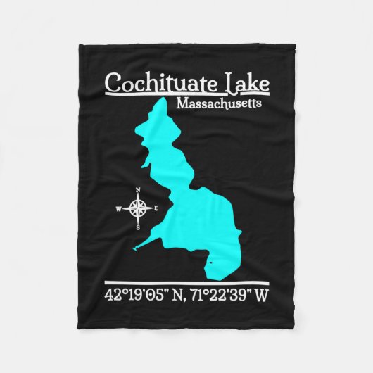 Cochituate See - Massachusetts Leistung  Fleecedecke (Vorderseite)