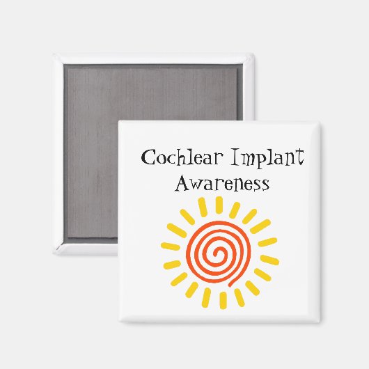 Cochlear Implant Awareness Magnet (Vorderseite/Rückseite)