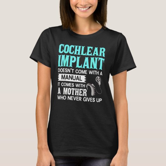 Cochlear Implant Deaf Awareness T-Shirt (Vorderseite)