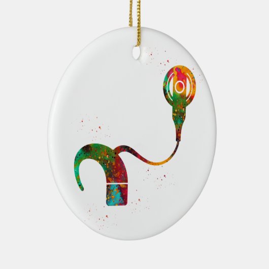 Cochlear-Implantat Keramik Ornament (Rechts)