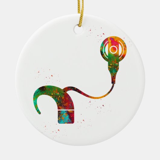 Cochlear-Implantat Keramik Ornament (Vorne)