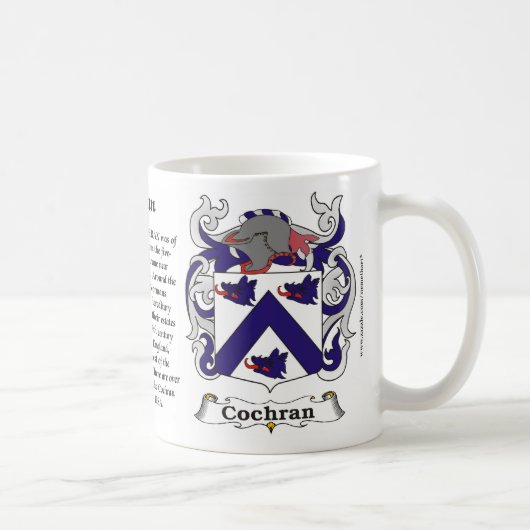 Cochran-Familien-Wappen Tasse (Rechts)