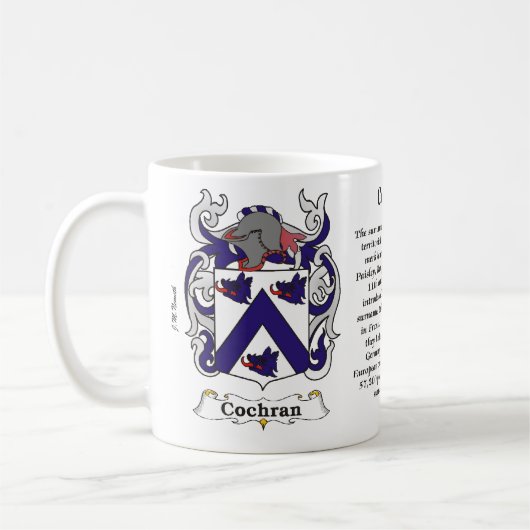 Cochran-Familien-Wappen Tasse (Links)