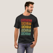 Cochran Landkreis Texas Rainbow Text Design T-Shirt (Vorne ganz)
