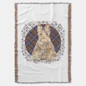 Cochran Tartan Scottie Decke (Vorderseite Vertikal)