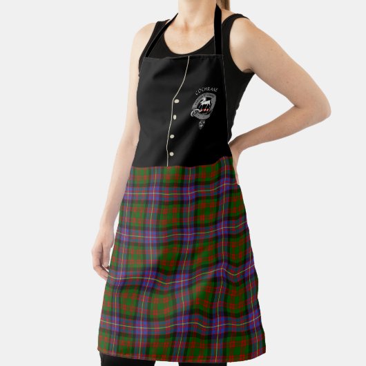 Cochrane Clan Abzeichen & Tartan Kilt Schürze (InSitu)