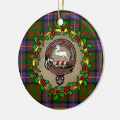 Cochrane Clan Abzeichen & Tartan Personalisierte W Keramik Ornament (Links)