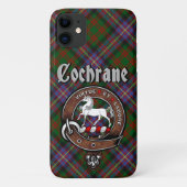 Cochrane Clan Abzeichen & Tartan Phone Case (Rückseite)