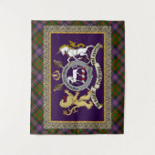 Cochrane Clan Abzeichen & Tartan Wandteppich (Vorderseite)