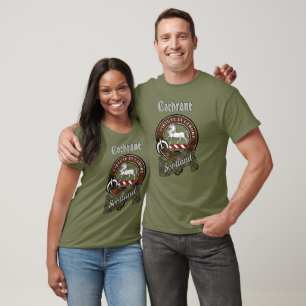 Cochrane Clan-Abzeichen und Tartan T-Shirt
