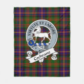 Cochrane Modernes Clan Abzeichen Tartan Kariert Fleecedecke (Vorderseite)