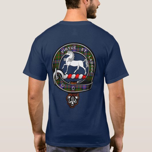 Cochrane Tartan Clan Abzeichen T - Shirt (Rückseite)
