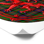 Cochrane Tartan Scottish Kariert Lion Rampant Poster (Ecke)