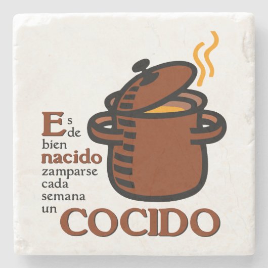 Cocido Steinuntersetzer (Vorderseite)