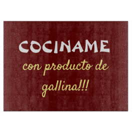 Cociname con producto de gallina schneidebrett