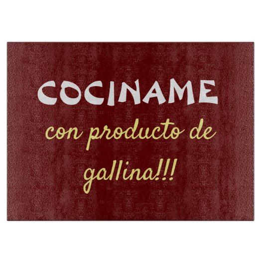 Cociname con producto de gallina schneidebrett (Vorderseite)