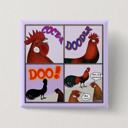 Cock-A-Doodle-Doo! Button (Vorderseite)