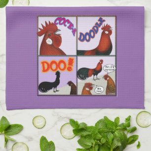 Cock-A-Doodle-Doo! Geschirrtuch
